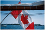 Canadian Flag in the Blue Nose II, Lake Ontario, Toronto