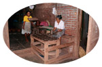 Women working with clay in Madriz, Nicaragua
